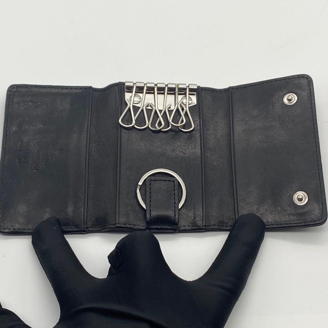 【良品】ヴィヴィアンウエストウッド・6連キーケース・レザー・黒・リング