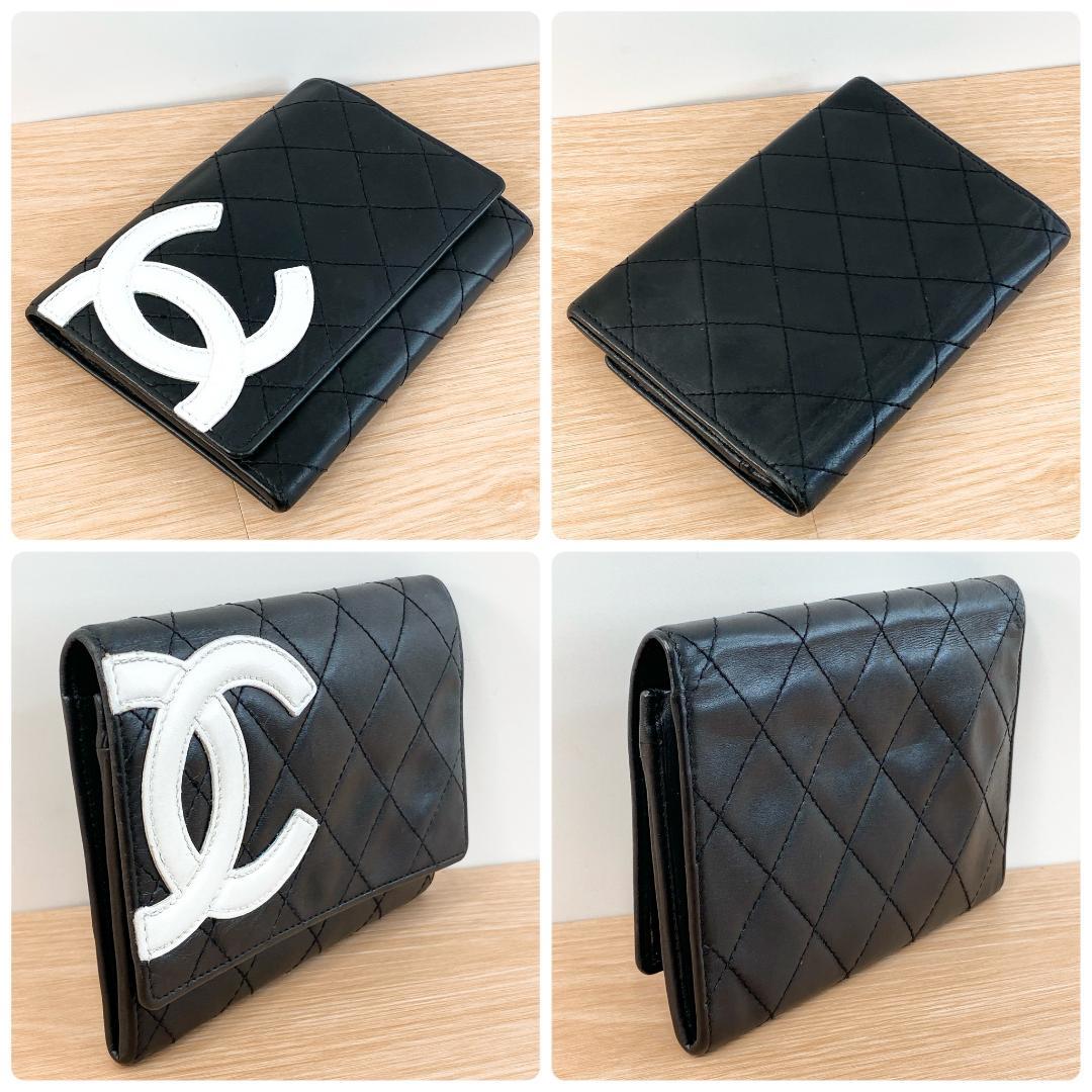 シャネル 長財布 財布 カンボンライン マトラッセ ココマーク ブラック 黒