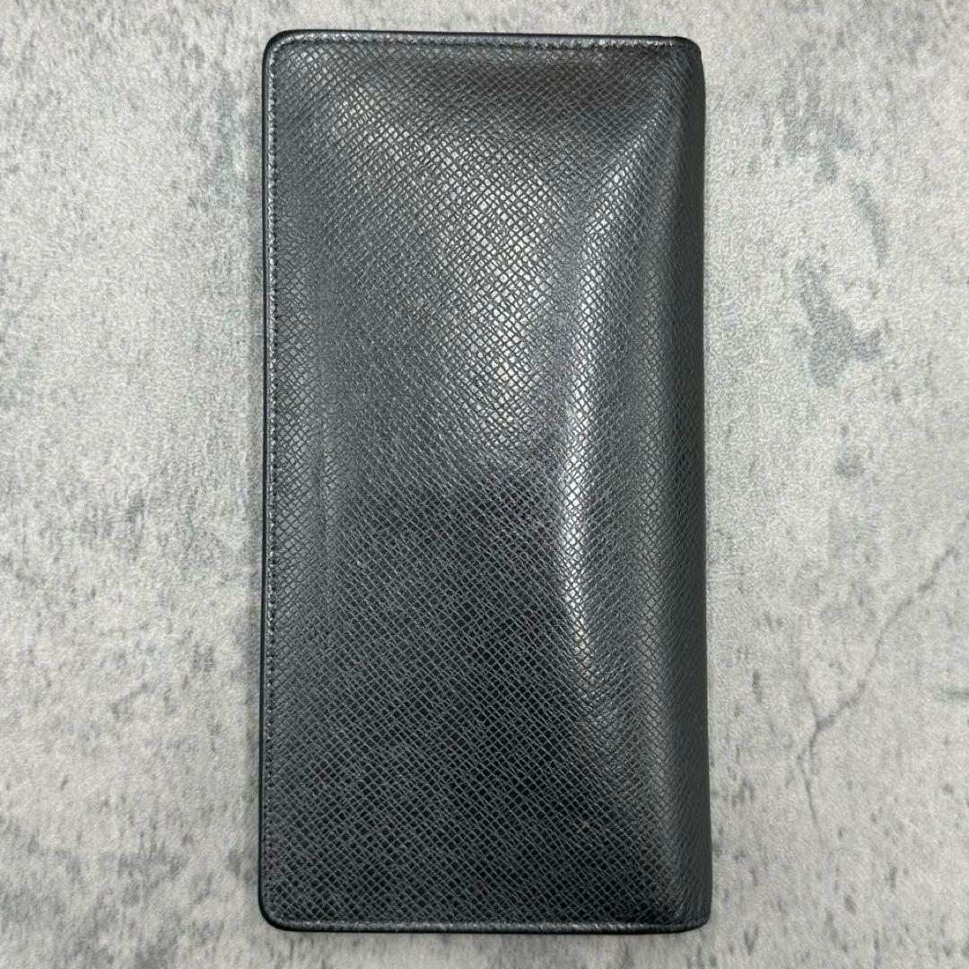 美品 ルイヴィトン ポルトフォイユ ブラザ タイガ 二つ折り財布 黒 メンズ