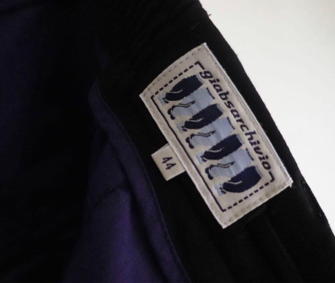 Giabs Archivio Masaccio ジャージースラックス　ブラック