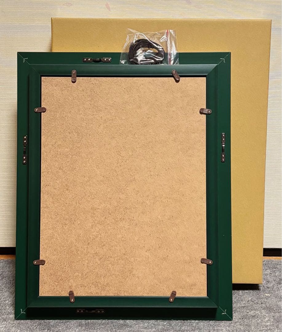 【F4号】手描き油彩　松本零士【銀河鉄道999】額縁　未使用額　サイン　メーテル