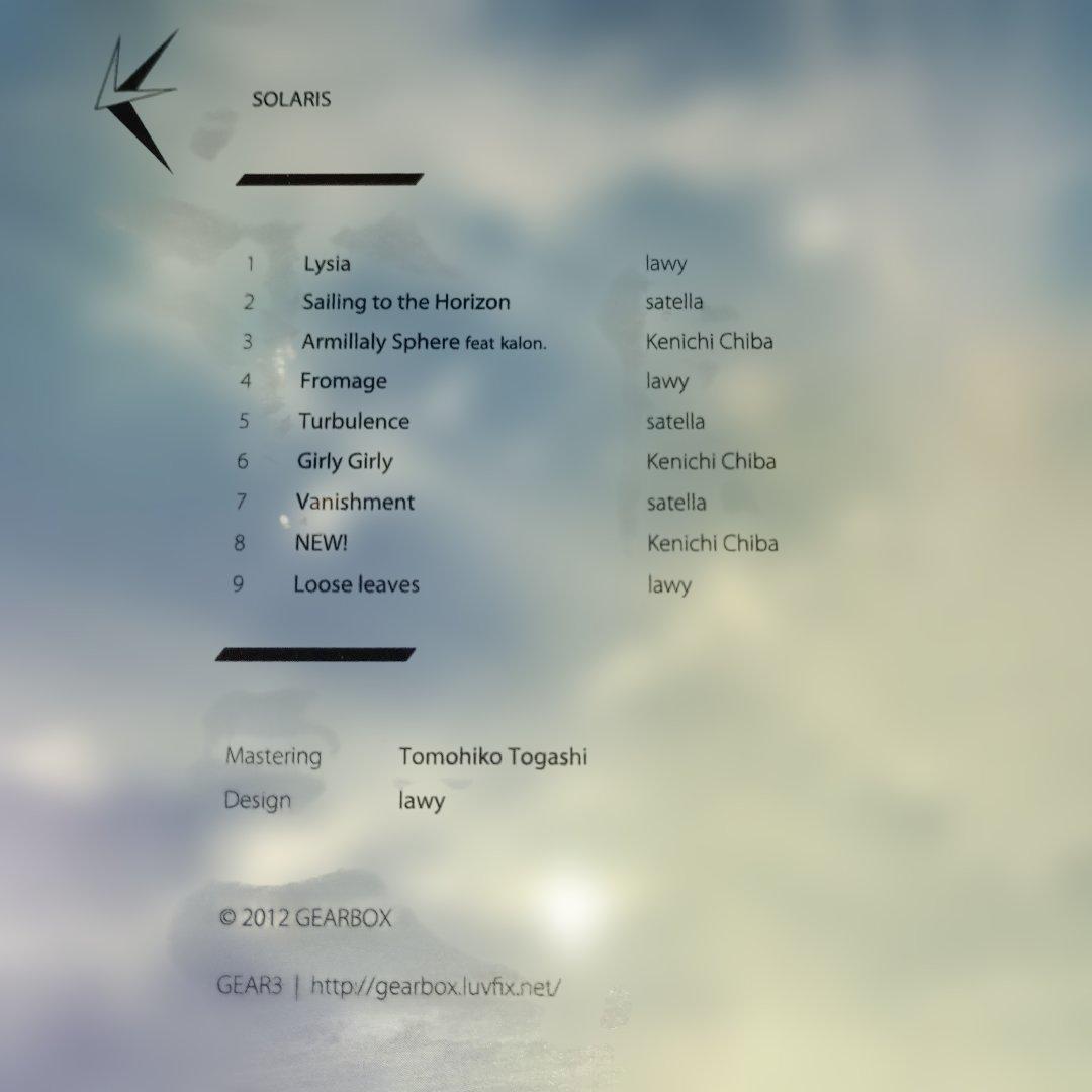 SORALIS GEARBOX　House Trance 同人アルバムCD