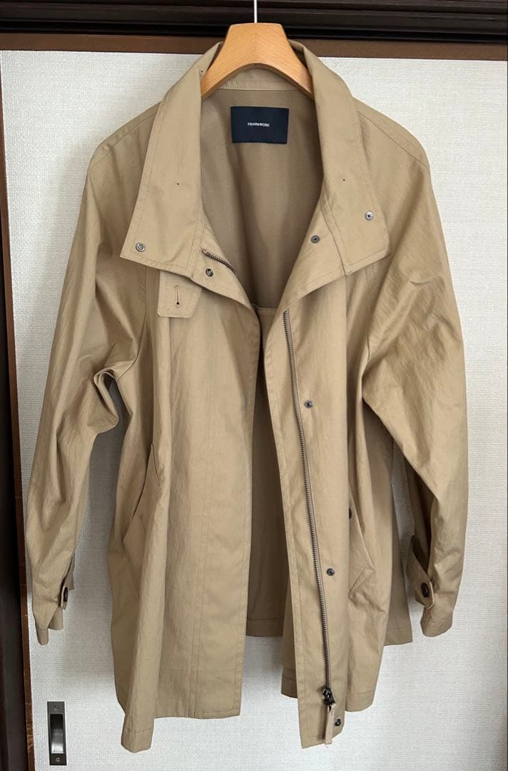 【美品】FRAMeWORK 撥水テントラインコート(38サイズ)