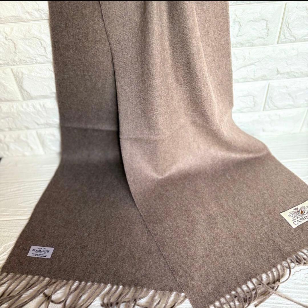 カシミヤ100% マフラー ストール ホワイトカシミヤ