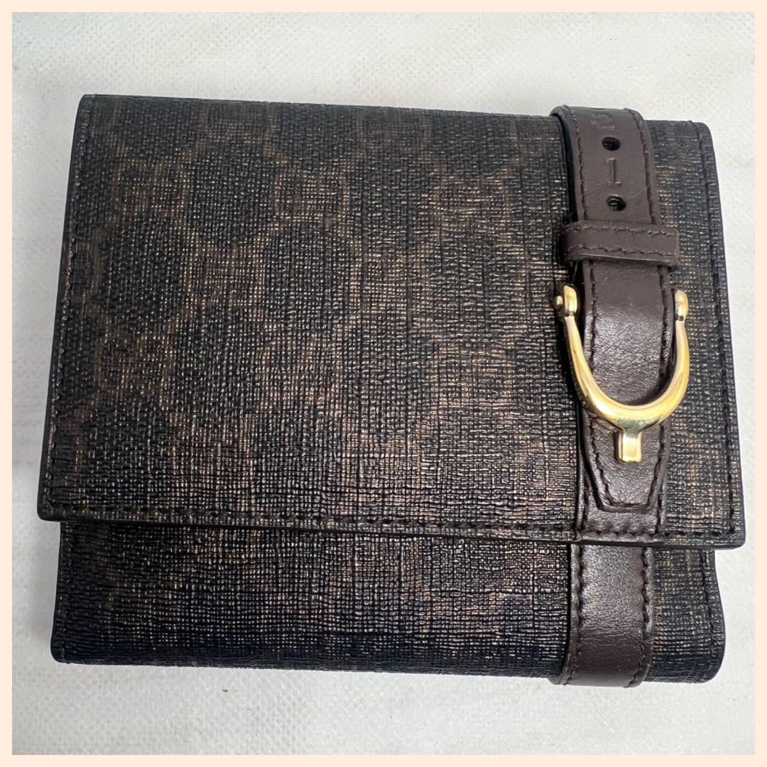 GUCCI GGスプリーム 2つ折り財布 良品