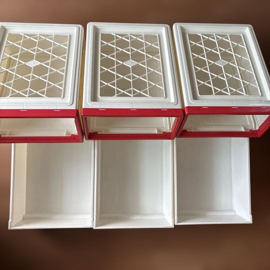 HELLO KITTY キティ収納ケース3個1991年製　平成レトロ