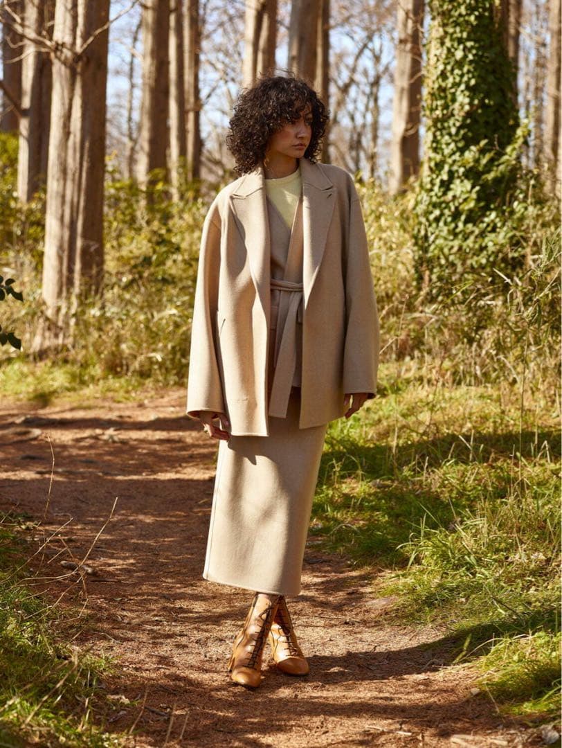 ジャケット・アウター postelegant Wool Rever Short Coat