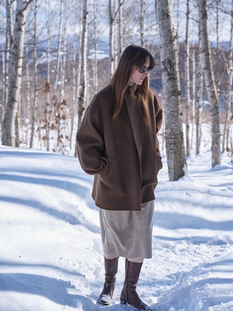 ジャケット・アウター postelegant Wool Rever Short Coat