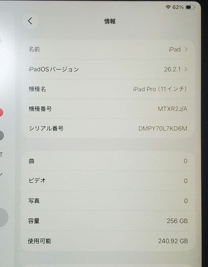 iPad Pro 256GB 11インチ 第1世代 状態良好
