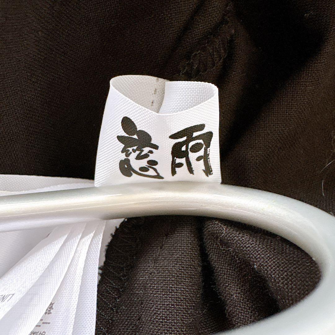 美品✨慈雨ジウ　薄手アシンメトリーコート　羽織り　シャツ　黒　ブラック　L