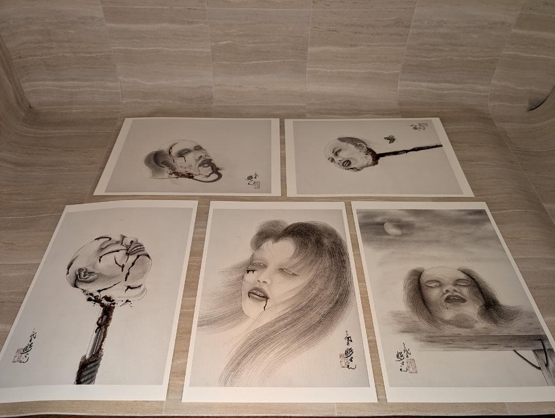 生首図聚 三代目彫よし　大型本　刺青作品集 tattoo 彫よし　超レア本