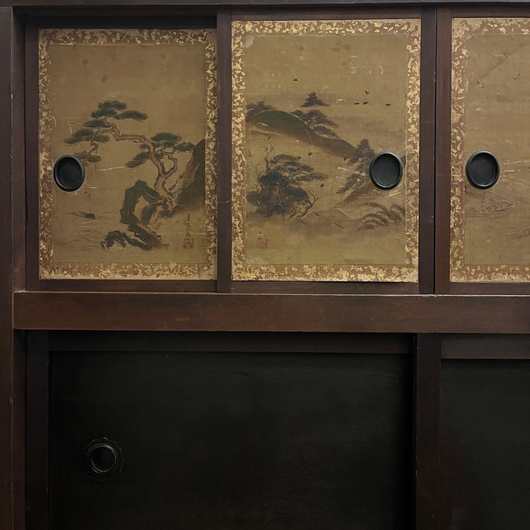 和箪笥 明治 アンティーク タンス 収納 本棚 インテリア