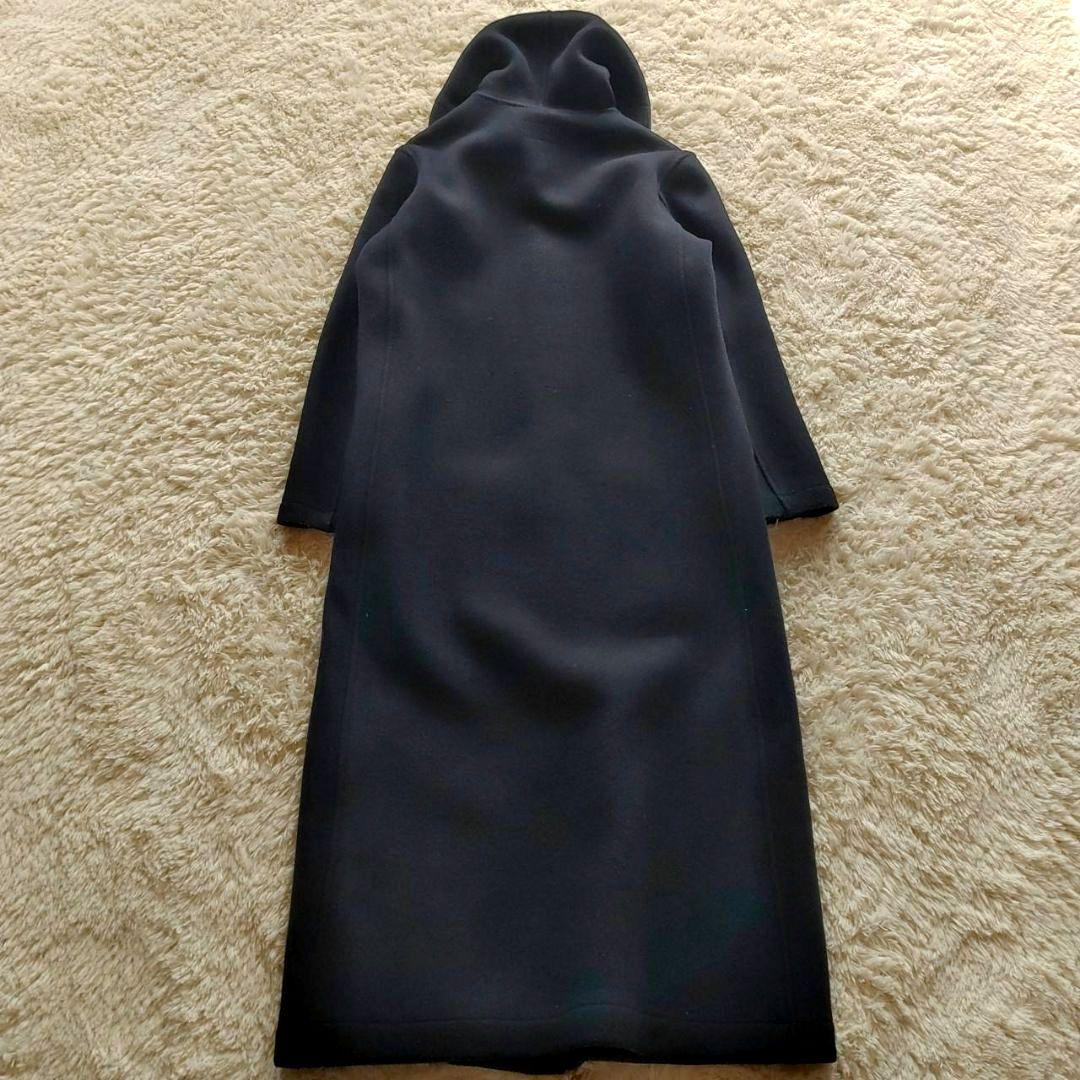 RALPH LAUREN スーパーロングコート ウールロングコート フーディ