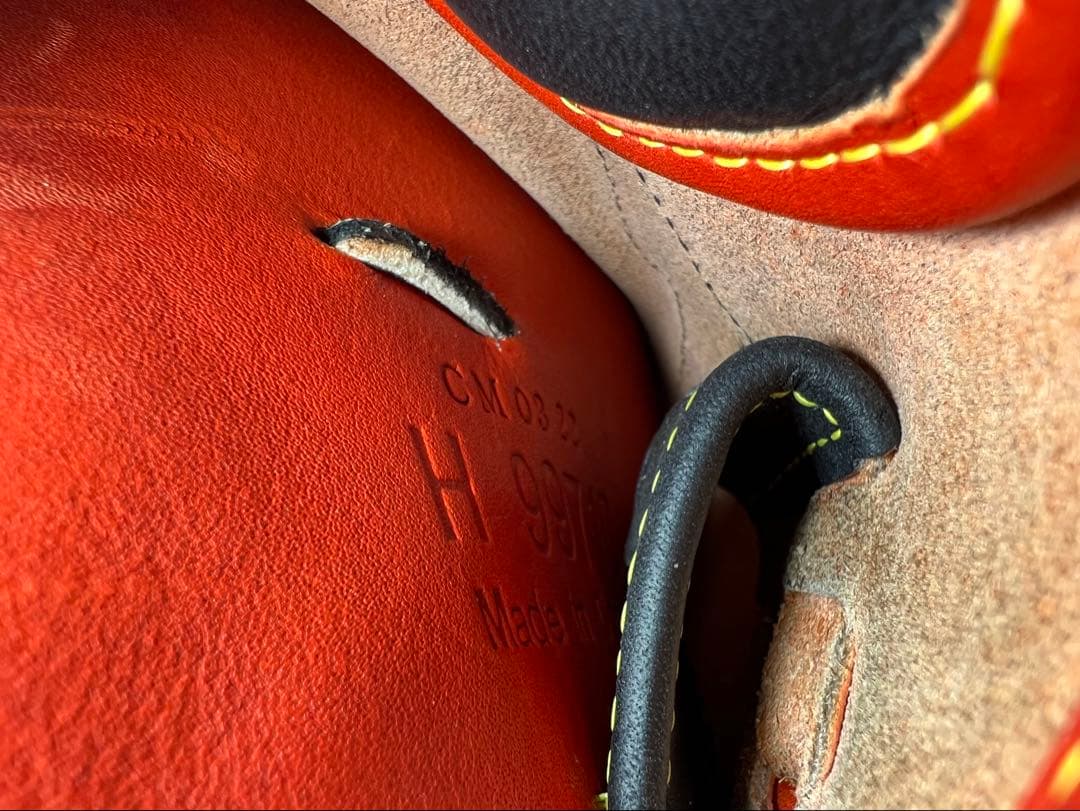 Mizuno Pro 硬式グローブ オレンジ