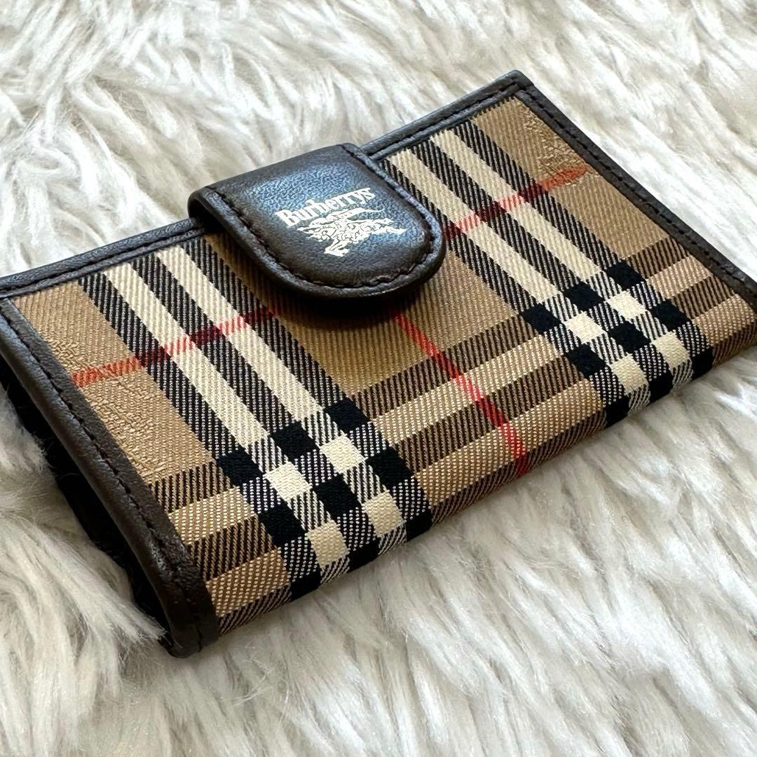 美品✨バーバリー ノバチェック 4連キーケース