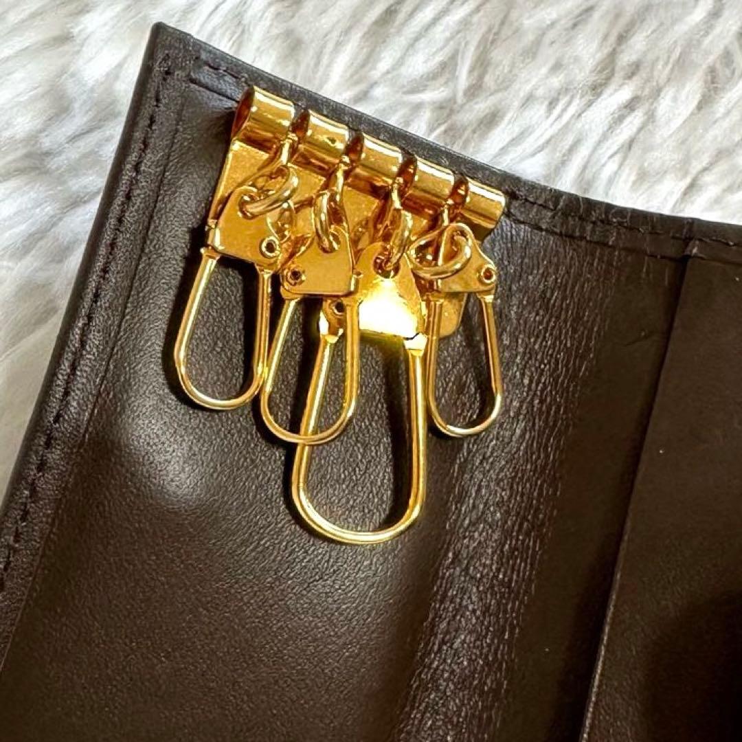 美品✨バーバリー ノバチェック 4連キーケース