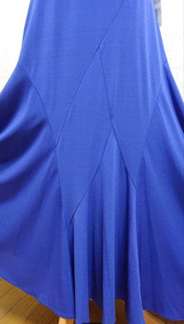 SALE☆チャコット　社交ダンス スカート　L ロイヤルブルー 定価42900円