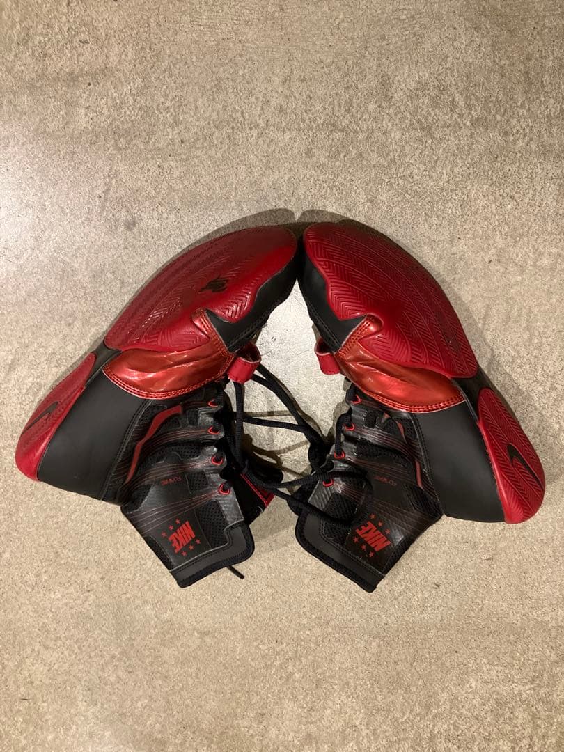 NIKE ハイパーKO ボクシングシューズ ブラック/レッド 27㎝