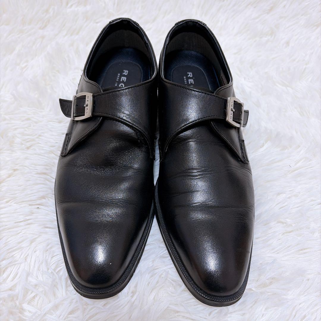 【極美品】REGAL リーガル モンク ゴアテックス ビジネスシューズ レザー