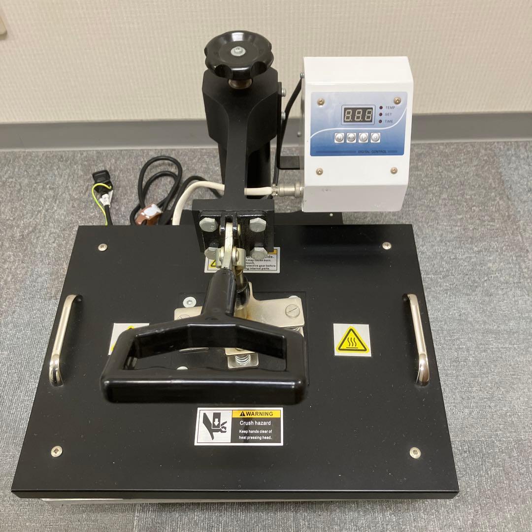 美品　熱転写プレス機　ヒートプレス機T シャツプリント 転写プリント　ブラック