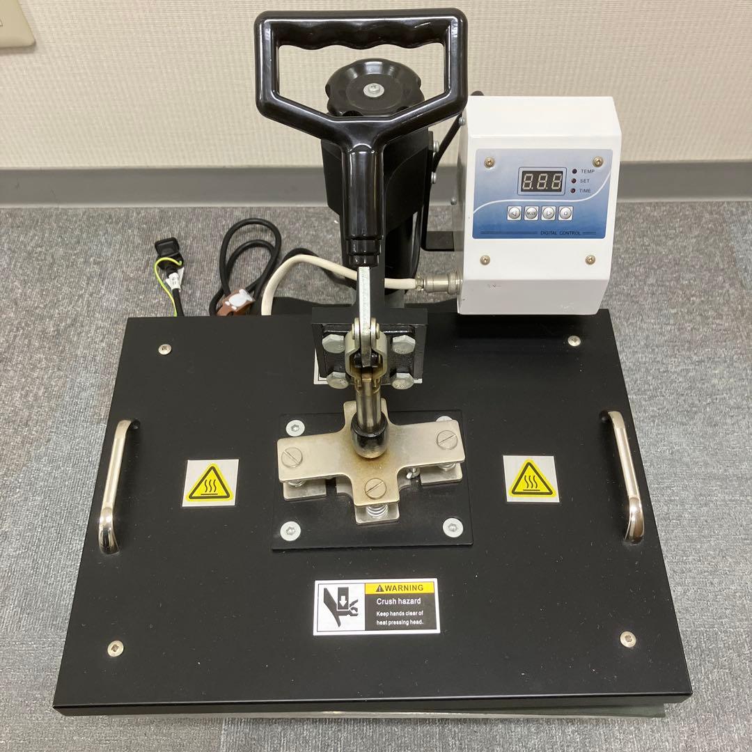 美品　熱転写プレス機　ヒートプレス機T シャツプリント 転写プリント　ブラック