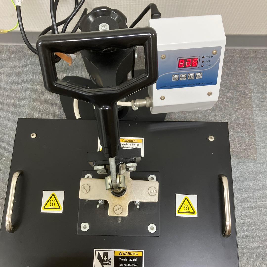 美品　熱転写プレス機　ヒートプレス機T シャツプリント 転写プリント　ブラック