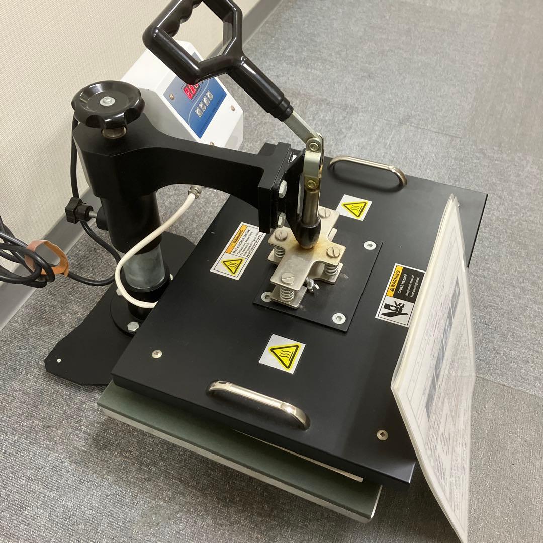 美品　熱転写プレス機　ヒートプレス機T シャツプリント 転写プリント　ブラック