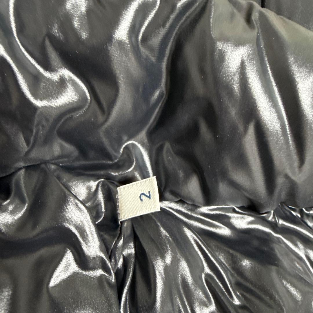 MONCLER ブラックファー付きダウンベスト　サイズ　2