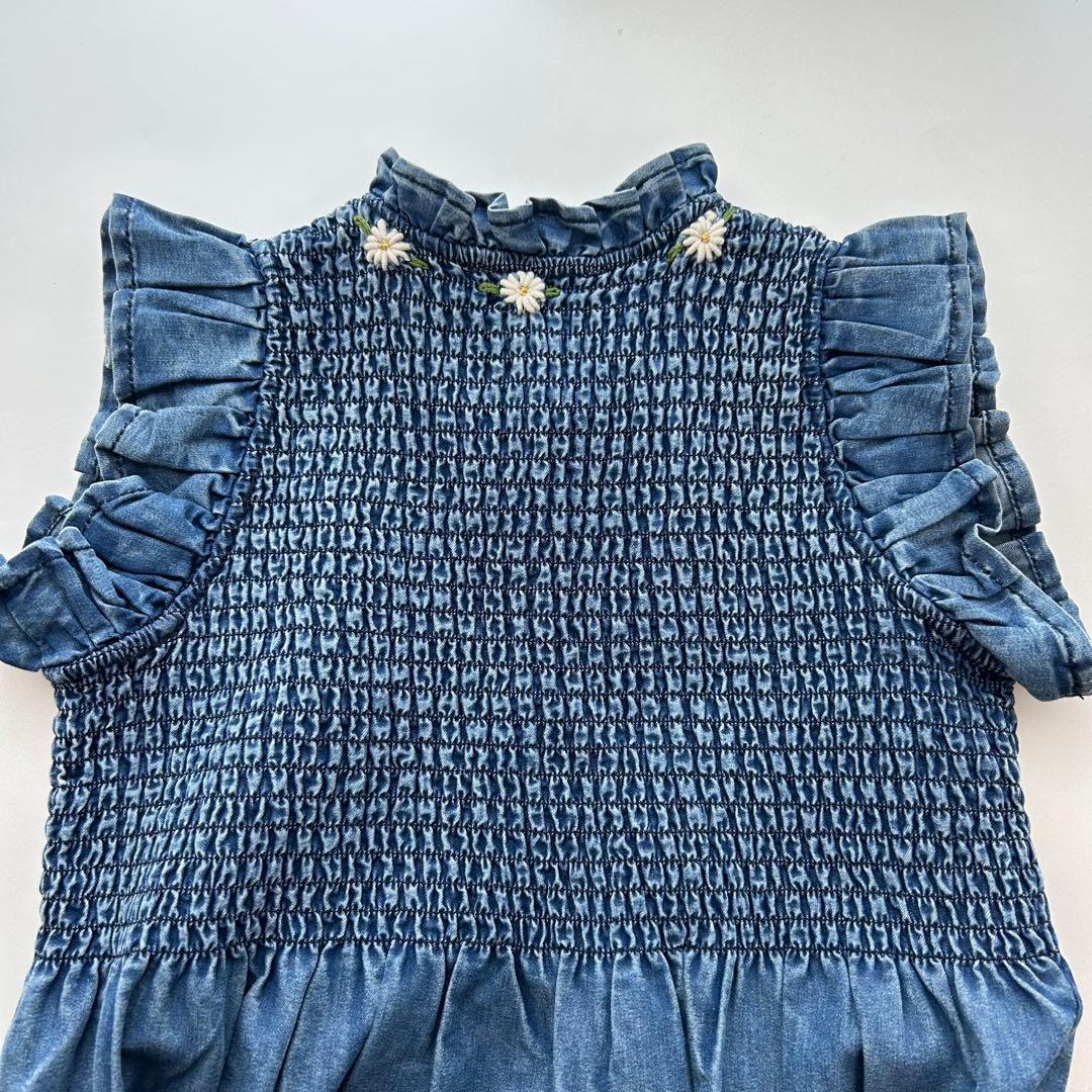 ワンピース Bonjour diary Ibiza dress denim 8y