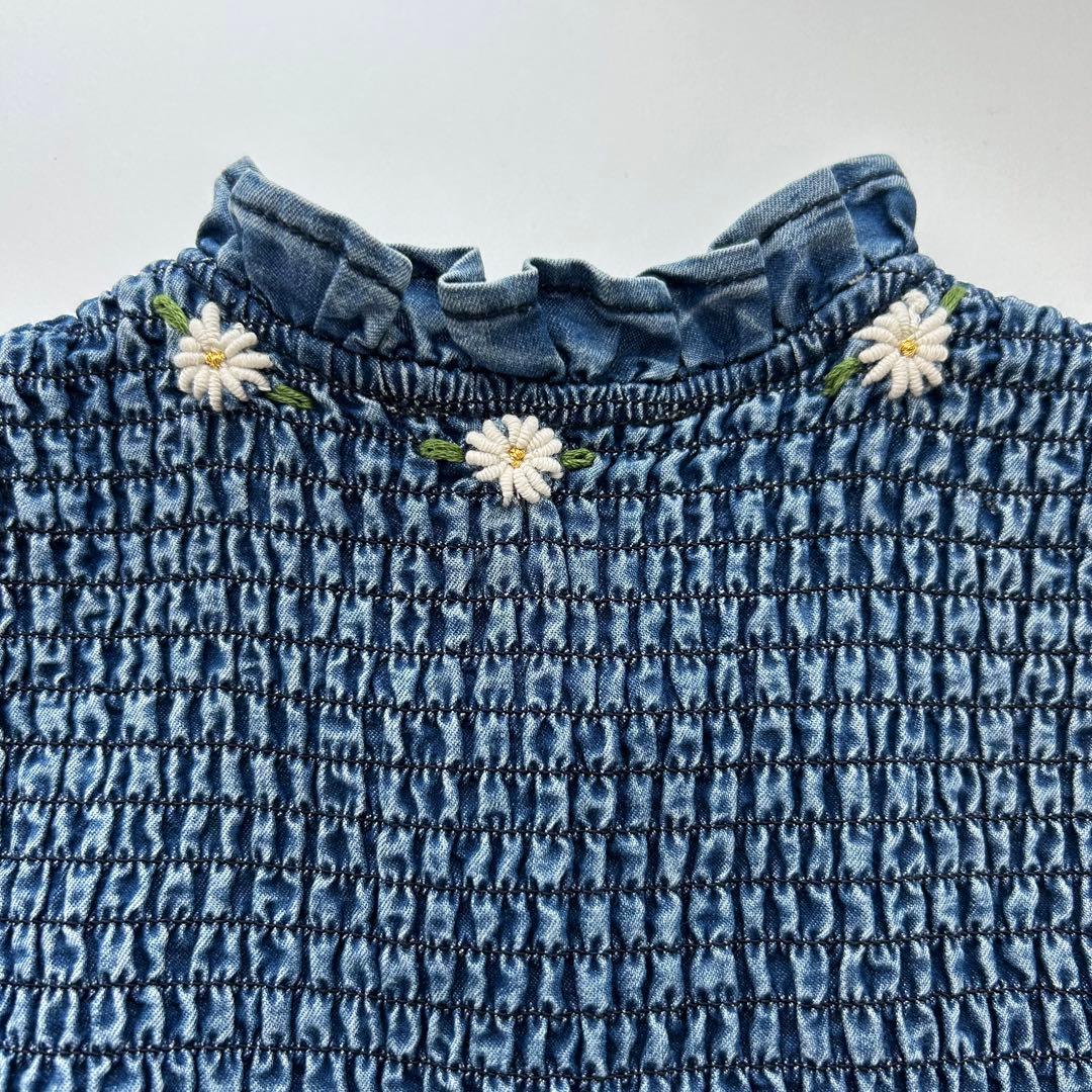 ワンピース Bonjour diary Ibiza dress denim 8y