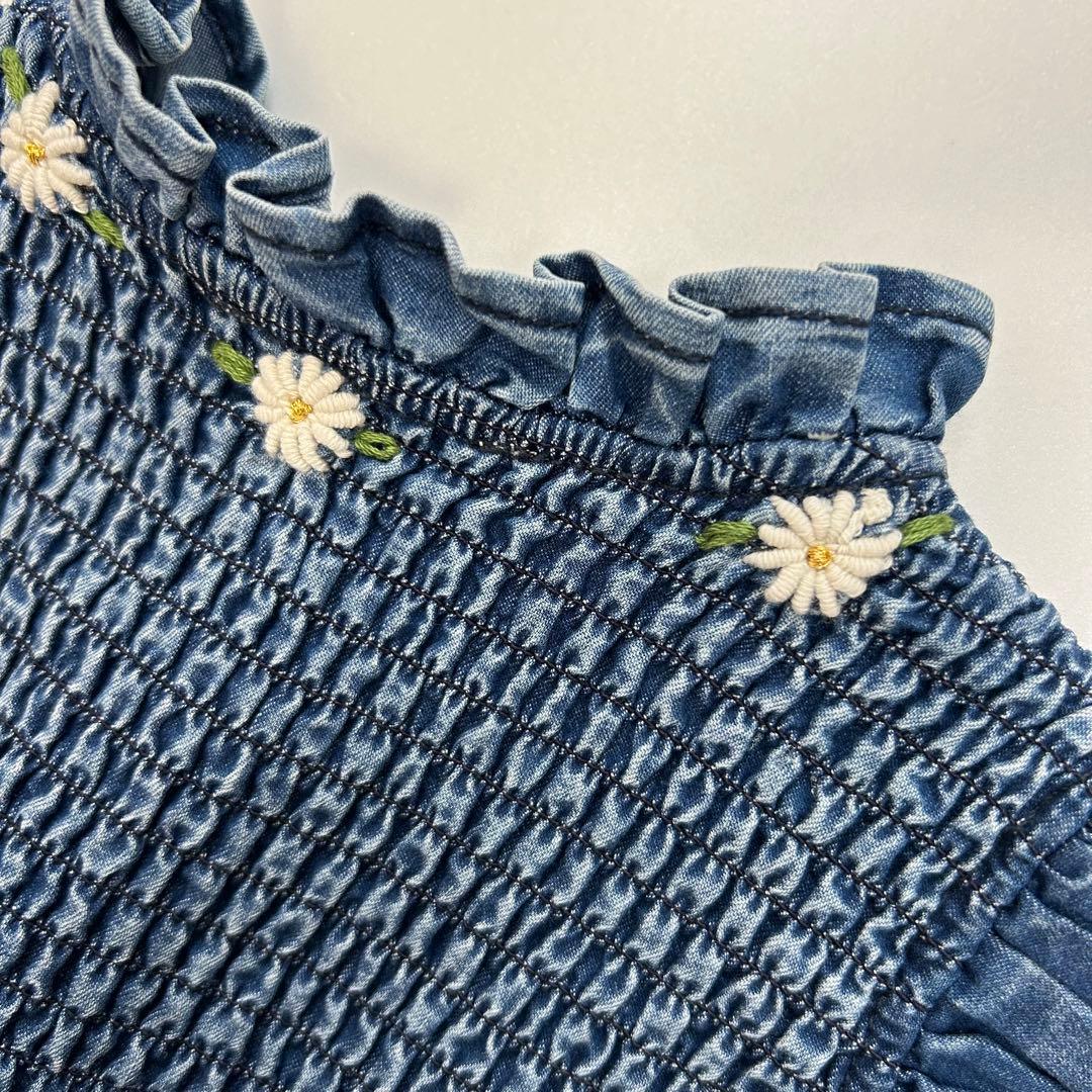 ワンピース Bonjour diary Ibiza dress denim 8y