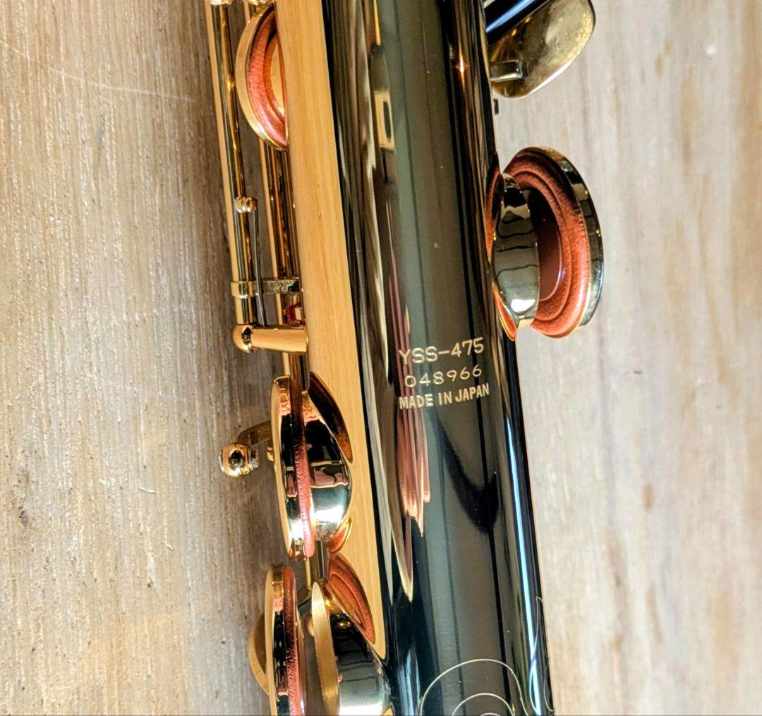 【美品】Yamaha YSS-475 Ⅱ ソプラノサックス本体+ケース+小物