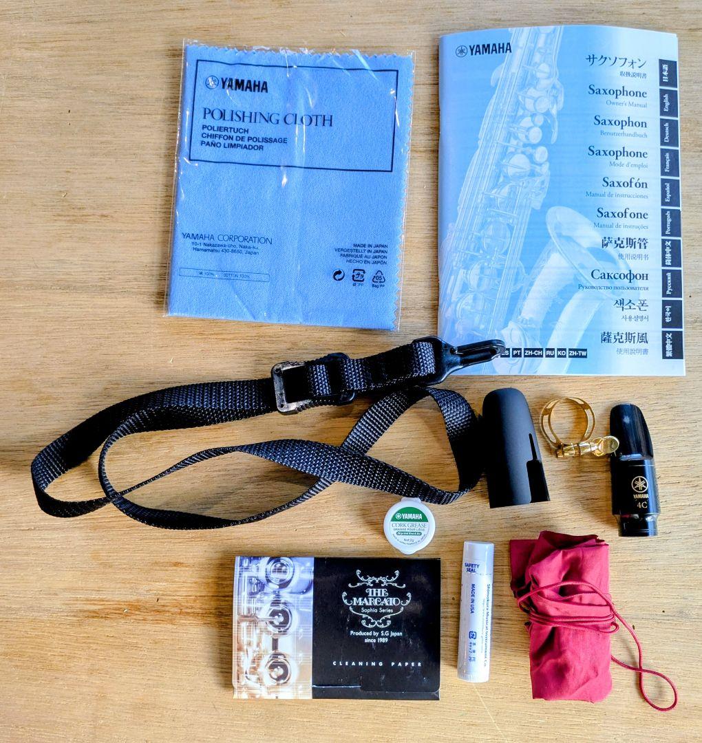【美品】Yamaha YSS-475 Ⅱ ソプラノサックス本体+ケース+小物