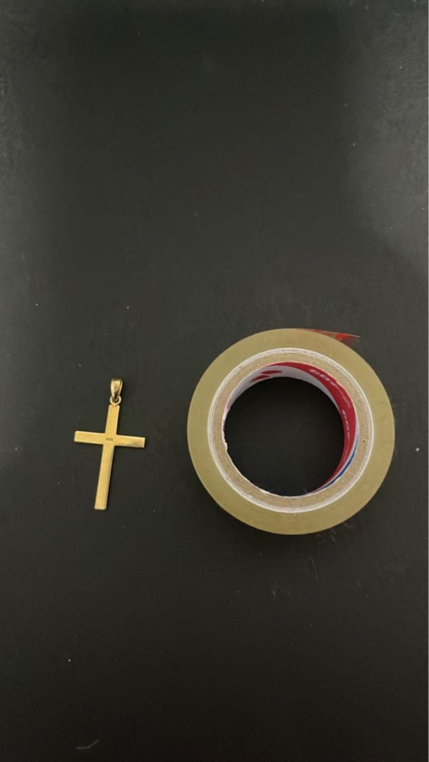 K18 18金 クロスペンダントトップ 約0.8g