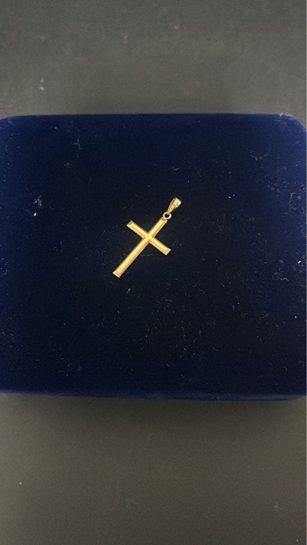 K18 18金 クロスペンダントトップ 約0.8g