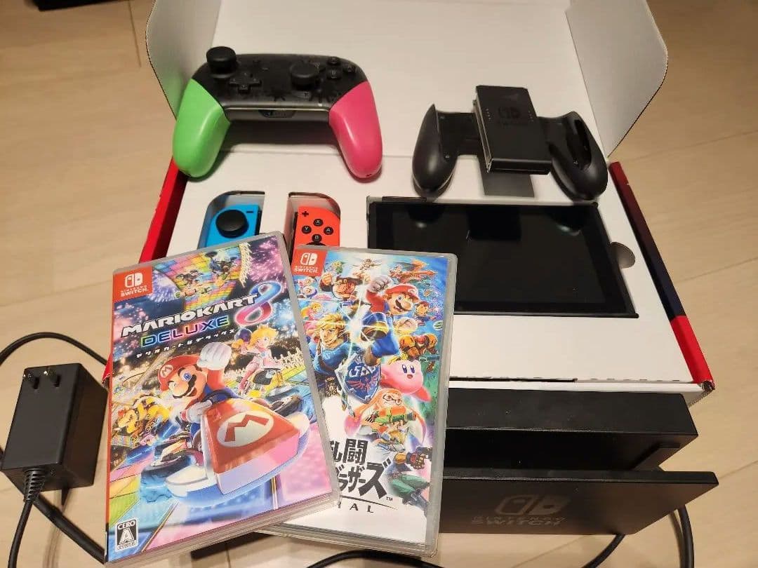 Nintendo Switch 本体 + ゲーム2本セット+コントローラー