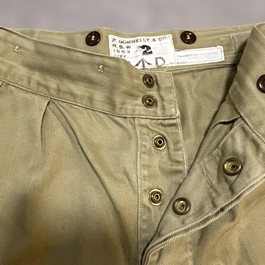 オーストラリア軍　グルカパンツ size 2 金ボタン　ビンテージ