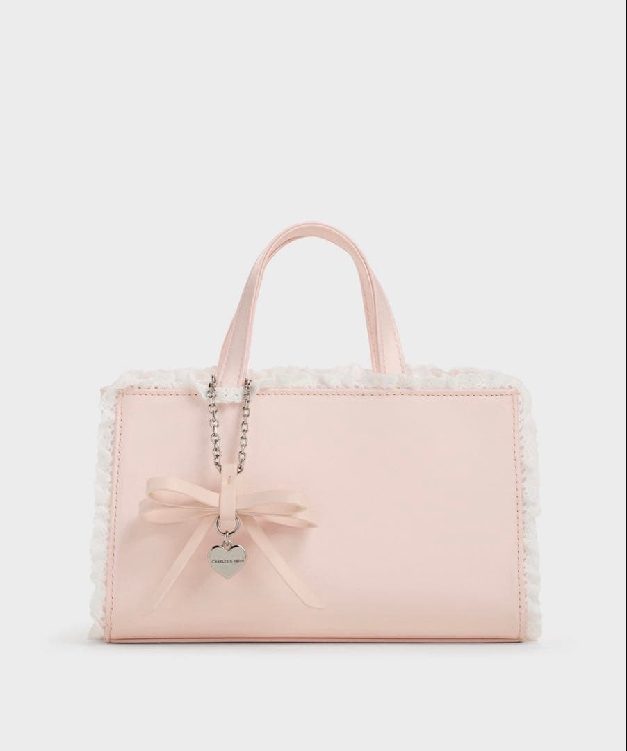 CHARLES & KEITH Raina レイナ レーストリム トートバッグ