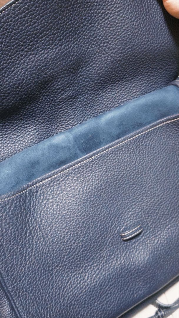 美品 ACATE アカーテ WILY ウィリー 2WAY バッグ 紺 A4収納可