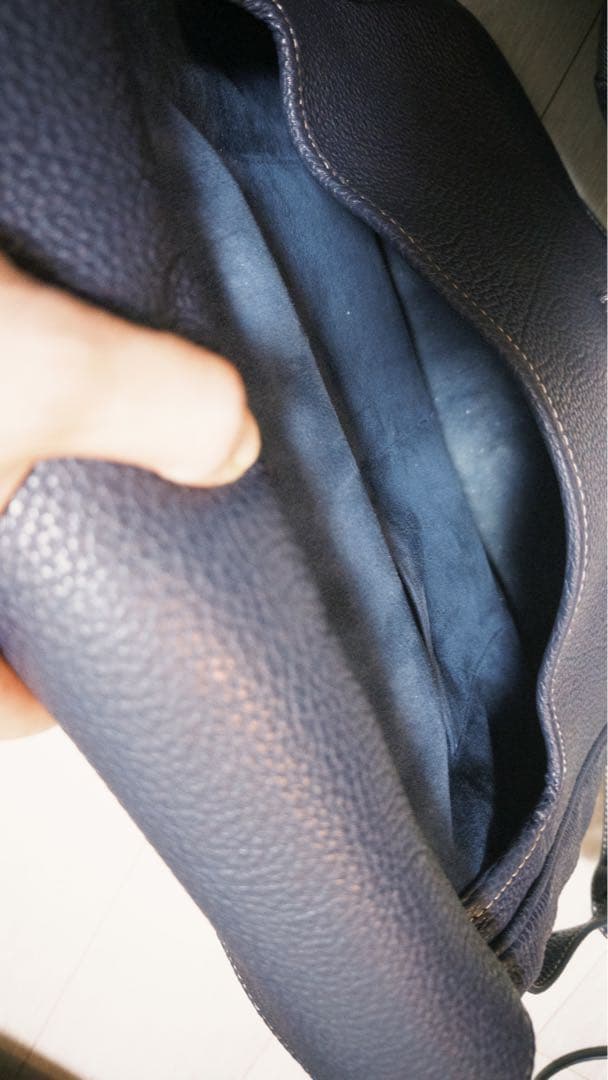 美品 ACATE アカーテ WILY ウィリー 2WAY バッグ 紺 A4収納可