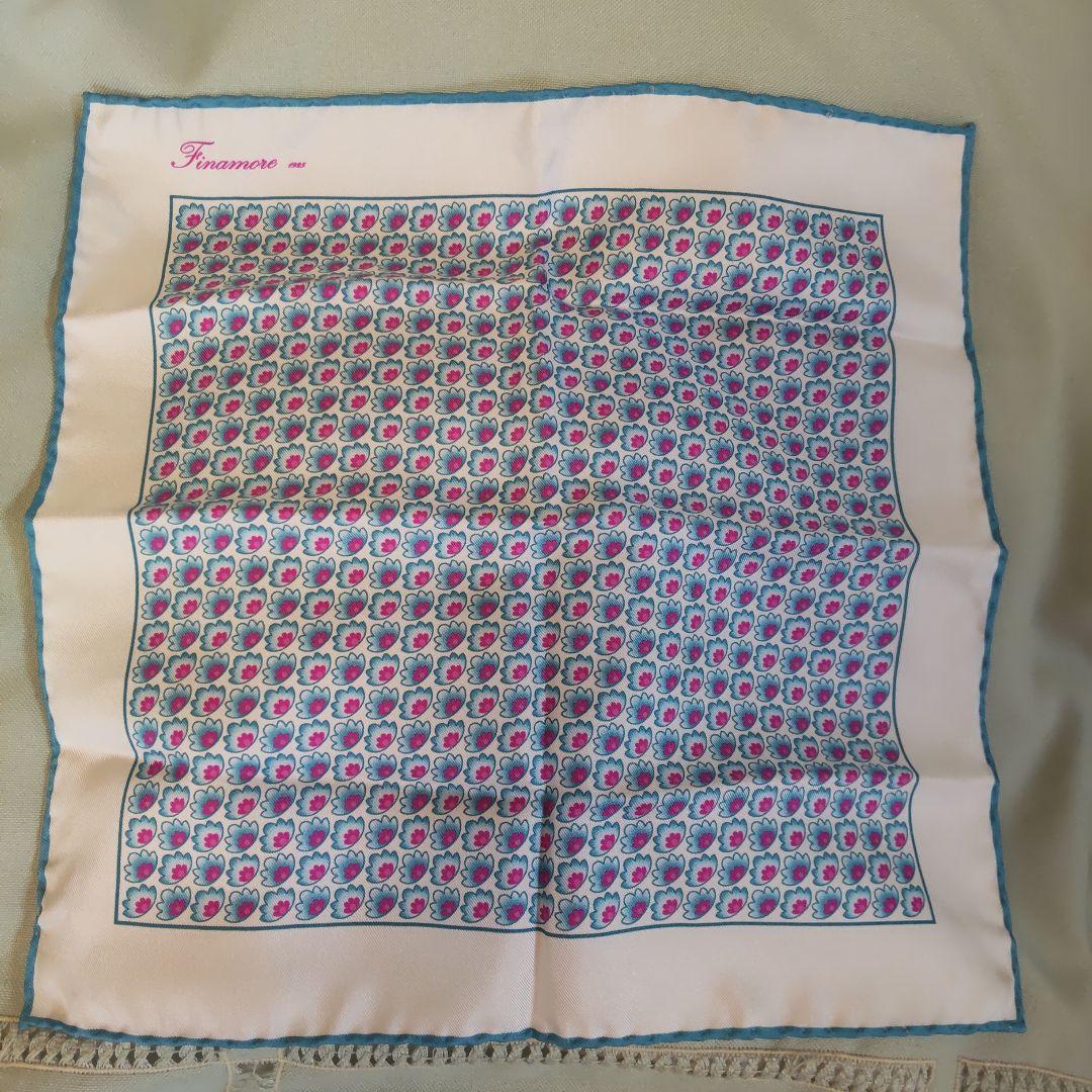 フィナモレ　シルク　ポケットチーフ　7枚セット