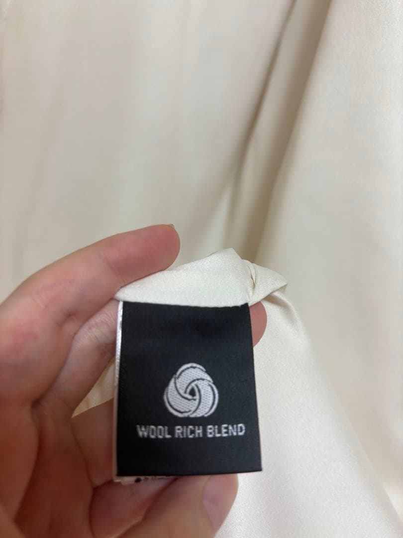 anuans アルパカウールショールカラーコート