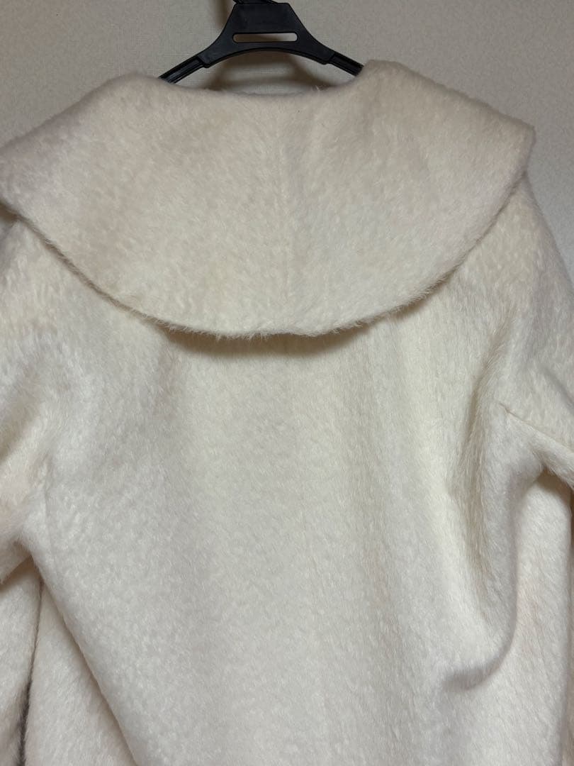 anuans アルパカウールショールカラーコート