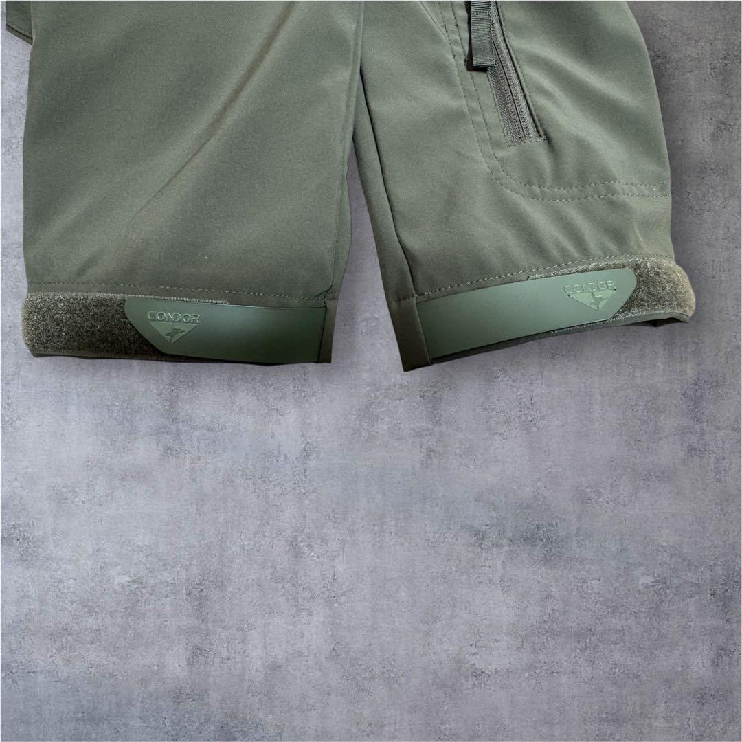 CONDOR609 SUMMITZERO ソフトシェルジャケット OD US-M