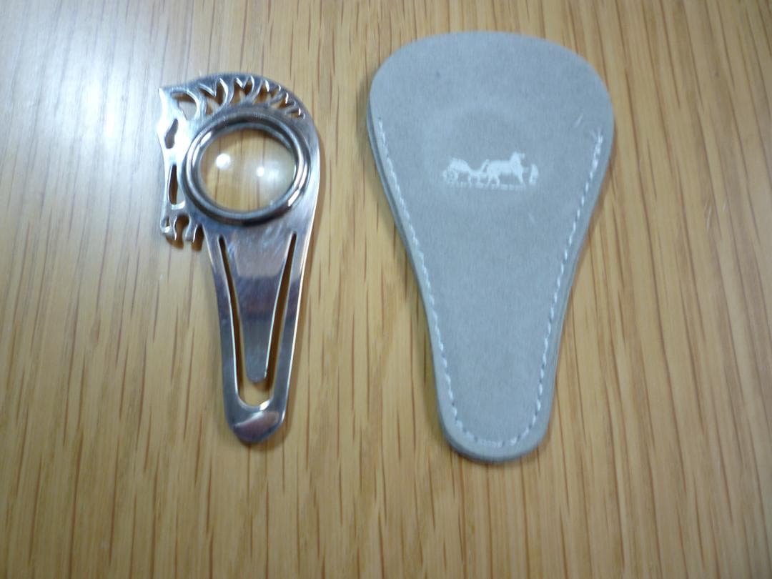 エルメス シュバル ブックマーク　ルーペ付　マネークリップ HERMÈS