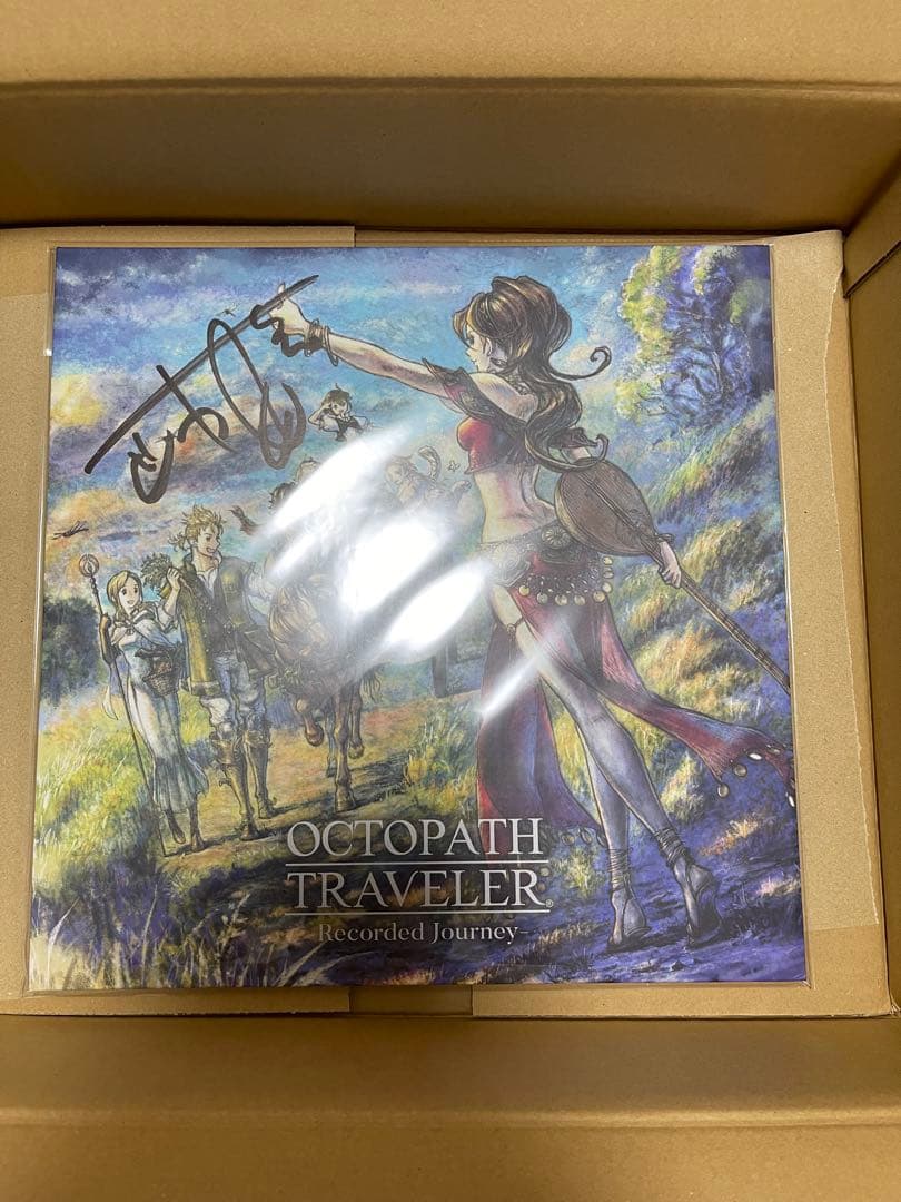 新品未開封　オクトパストラベラー　lp アナログレコード　西木康智直筆サイン