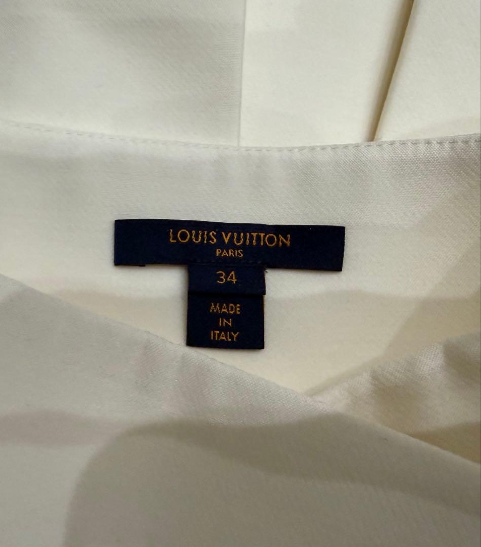 ぴ*様 VUITTON ホワイトリングディテールAラインミニスカート