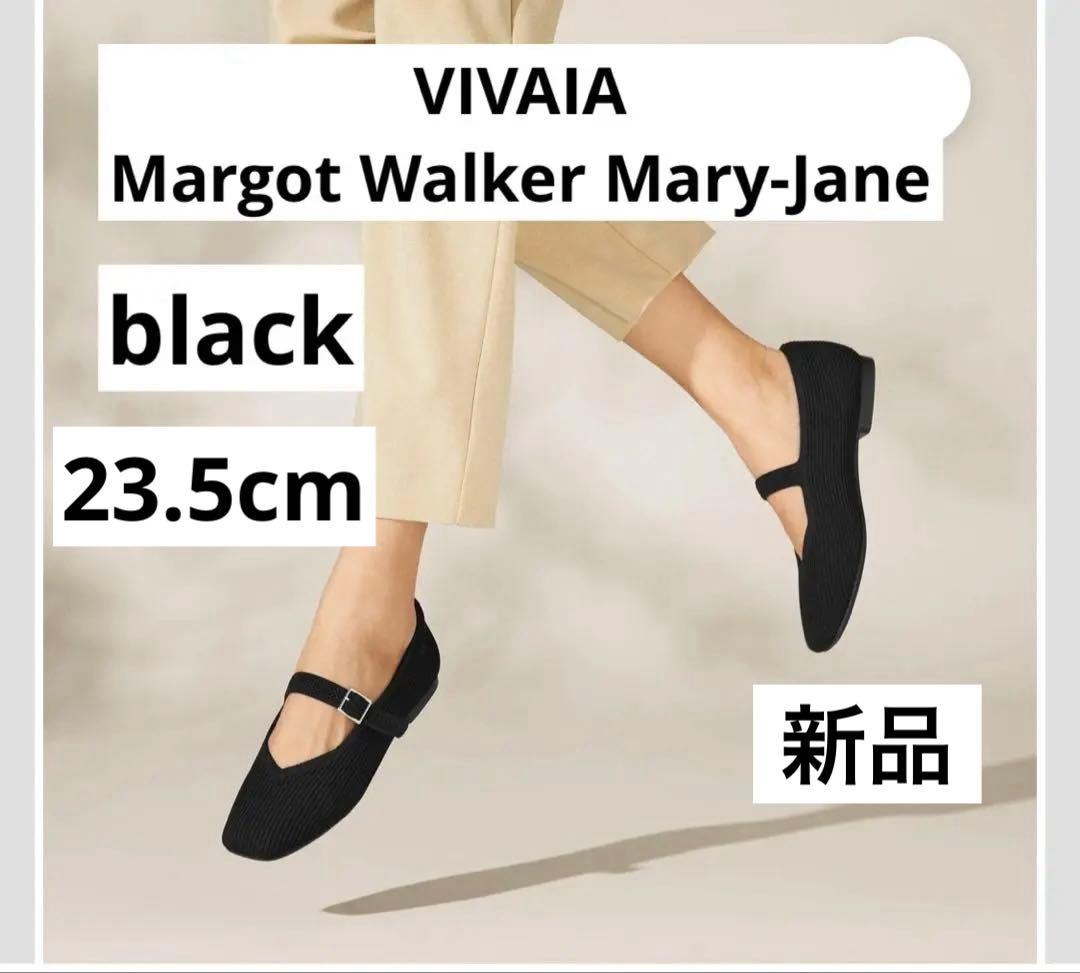 新品　VIVAIA メリージェーン　フラットシューズ　ブラック　超軽量　洗濯可