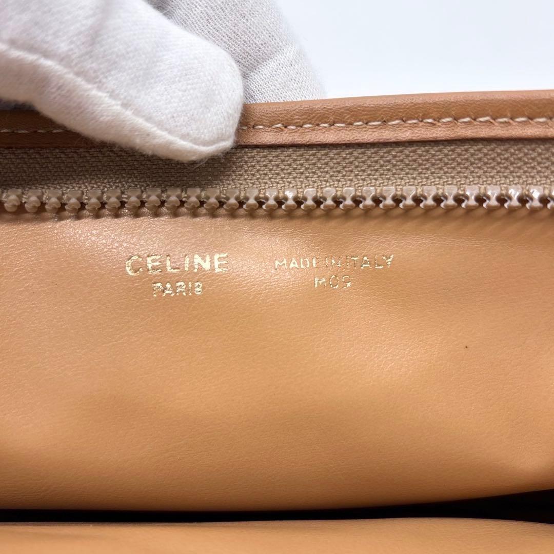 CELINE セリーヌ マカダム クラッチバッグ ブラウン