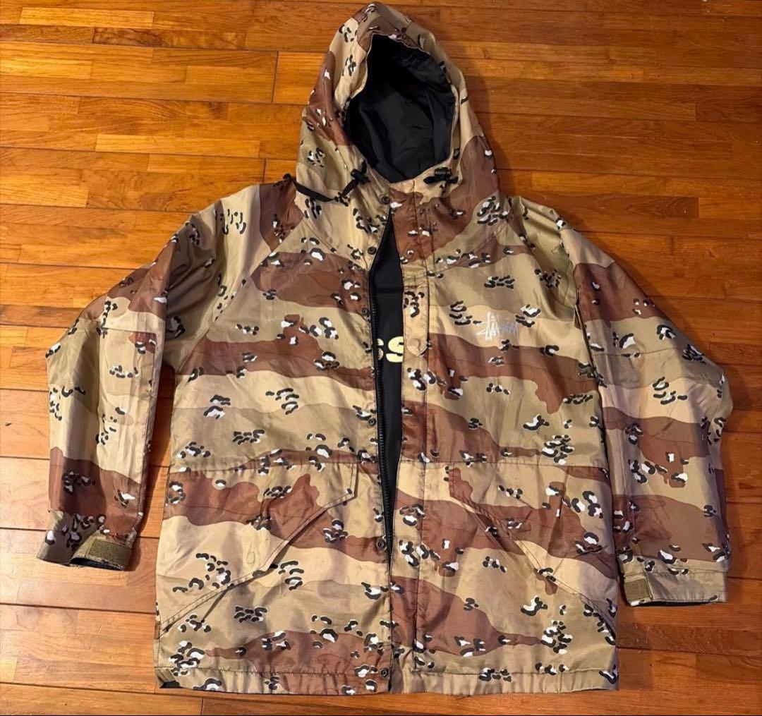 【最終価格】00s Stussy リバーシブル デザートカモ×ブラック